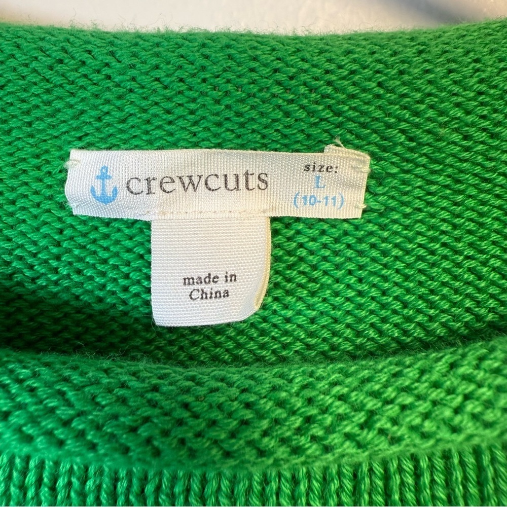 Crewcuts 100% Cotton Green Roll Neck Sweater Size 10-11 - Picture 4 of 7